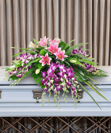 Heaven's Island Casket Spray