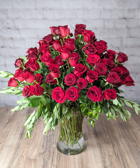 100 Premium Red Roses