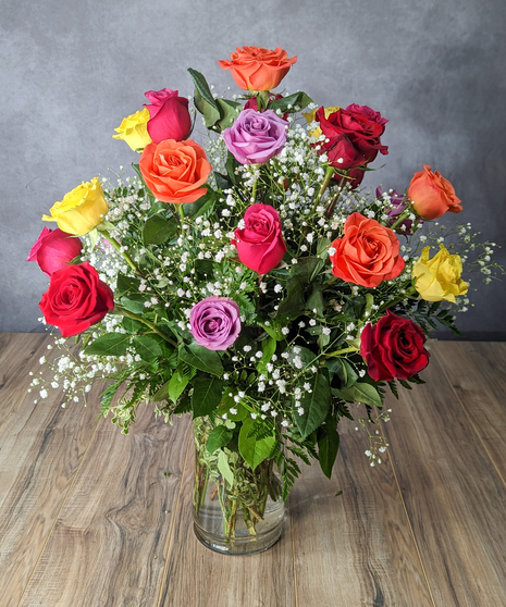 2 Dozen Premium Colored Roses