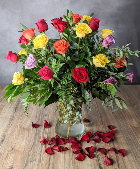 3 Dozen Premium Colored Roses
