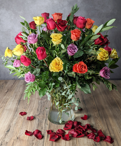 4 Dozen Premium Colored Roses