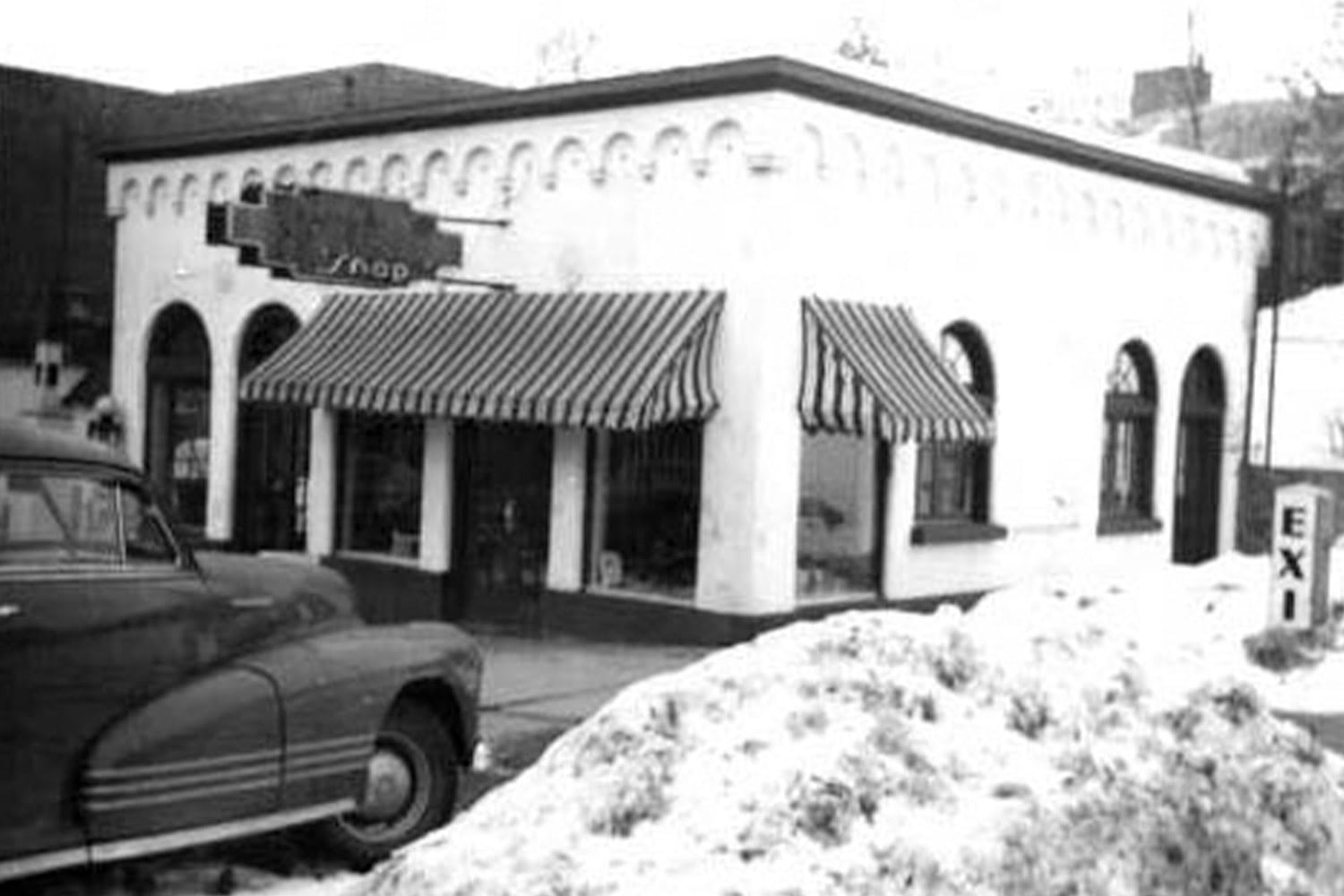 Another of Jimmy's historical flower shops, photographed after a winter snow
